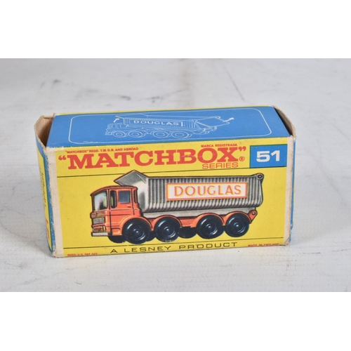 60 - FOUR BOXED MATCHBOX SERIES DIE-CAST MODEL VEHICLES, the first is a Ford Refuse Truck no.7, red body ... 