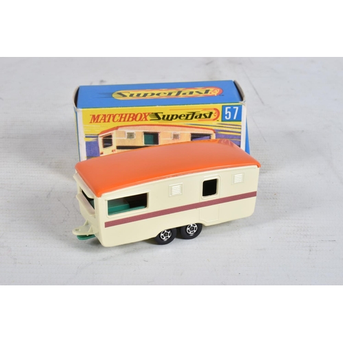 61 - FIVE BOXED MATCHBOX SUPERFAST DIE-CAST MODELS, the first a Leyland Petrol Tanker no.32, green body w... 