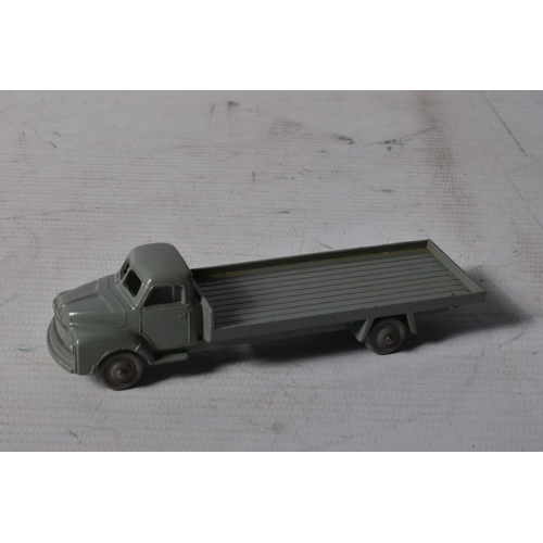 62 - FOUR BOXED DUBLO DINKY DIECAST VEHICLES, Austin Lorry, No.064, Bedford Flat Truck, No.066, A.E.C. Me... 