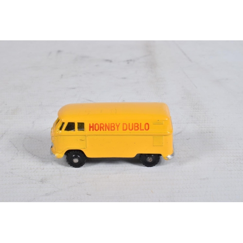 63 - FOUR BOXED DUBLO DINKY DIECAST VEHICLES, Commer Van, No.063, Morris Pick-Up, No.065, Morris Royal Ma... 