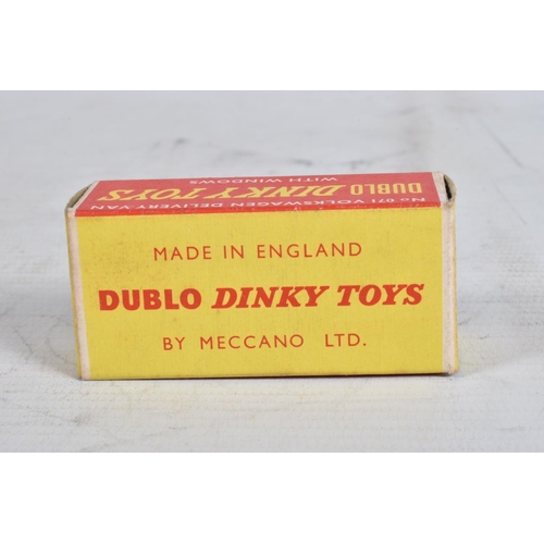 63 - FOUR BOXED DUBLO DINKY DIECAST VEHICLES, Commer Van, No.063, Morris Pick-Up, No.065, Morris Royal Ma... 