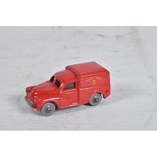 63 - FOUR BOXED DUBLO DINKY DIECAST VEHICLES, Commer Van, No.063, Morris Pick-Up, No.065, Morris Royal Ma... 