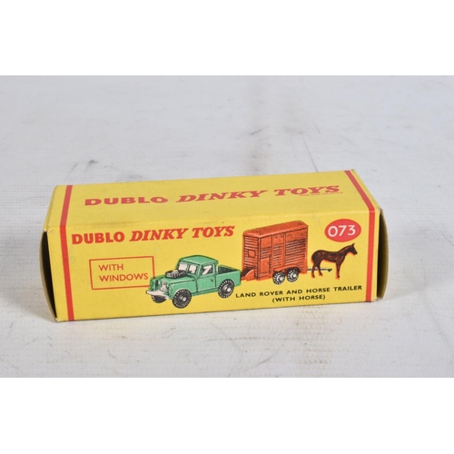 64 - FOUR BOXED DUBLO DINKY DIECAST VEHICLES, Austin Lorry, No.064, Austin Taxi, No.067, A.E.C. Mercury S... 