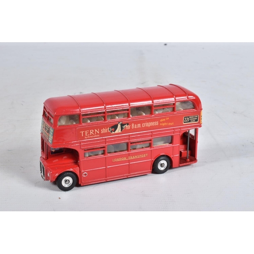 66 - TWO BOXED DINKY TOYS A.E.C. ROUTEMASTER BUS MODELS, No.289, both are the version with 'Tern Shirts' ... 