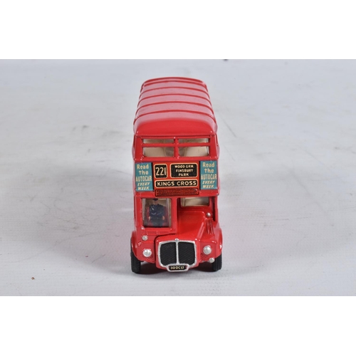 66 - TWO BOXED DINKY TOYS A.E.C. ROUTEMASTER BUS MODELS, No.289, both are the version with 'Tern Shirts' ... 