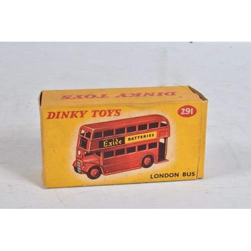 66 - TWO BOXED DINKY TOYS A.E.C. ROUTEMASTER BUS MODELS, No.289, both are the version with 'Tern Shirts' ... 