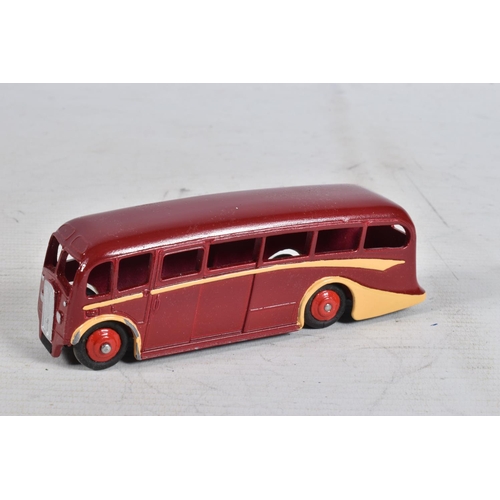 67 - A QUANTITY OF REPAINTED AND RESTORED DINKY TOYS BUSES AND COACHES, examples of 29c with second type ... 