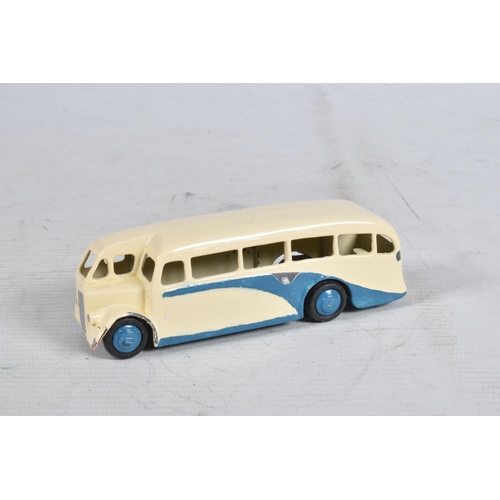 67 - A QUANTITY OF REPAINTED AND RESTORED DINKY TOYS BUSES AND COACHES, examples of 29c with second type ... 