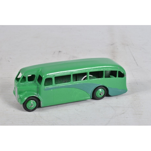 67 - A QUANTITY OF REPAINTED AND RESTORED DINKY TOYS BUSES AND COACHES, examples of 29c with second type ... 