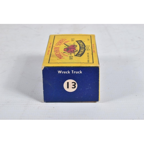 71 - FOUR BOXED AND TWO LOOSE MATCHBOX DIE-CAST VEHICLES, the first a Moko Lesney Bedford Tipper Truck no... 