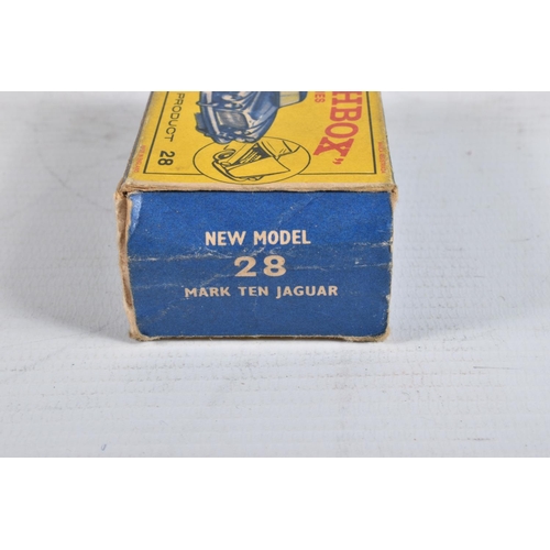 73 - SEVEN BOXED MATCHBOX DIE-CAST MODELS, the first is a Long Distance Coach no.40 in metallic blue, bla... 