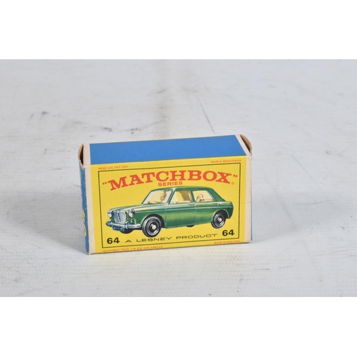 73 - SEVEN BOXED MATCHBOX DIE-CAST MODELS, the first is a Long Distance Coach no.40 in metallic blue, bla... 