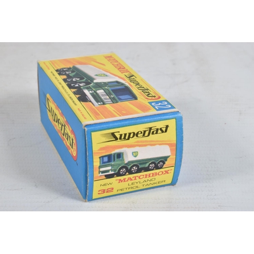 73 - SEVEN BOXED MATCHBOX DIE-CAST MODELS, the first is a Long Distance Coach no.40 in metallic blue, bla... 