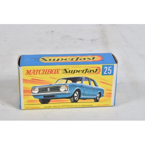 75 - ELEVEN BOXED MATCHBOX DIE-CAST VEHICLES AND ONE EMPTY BOX, the first is a Superfast Ford Zodiac MK I... 