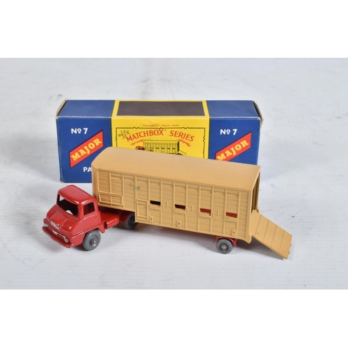 76 - THREE BOXED MATCHBOX SERIES MOKO LESNEY MAJOR PACK DIE-CAST MODEL FARMING VEHICLES, the first a Cata... 