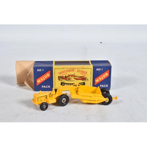 76 - THREE BOXED MATCHBOX SERIES MOKO LESNEY MAJOR PACK DIE-CAST MODEL FARMING VEHICLES, the first a Cata... 