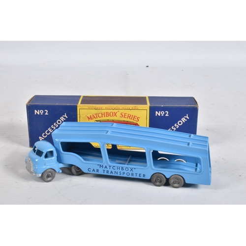 78 - THREE MATCHBOX SERIES MOKO LESNEY MODEL TRANSPORTER DIE-CAST VEHICLES, the first a Major pack Mightl... 