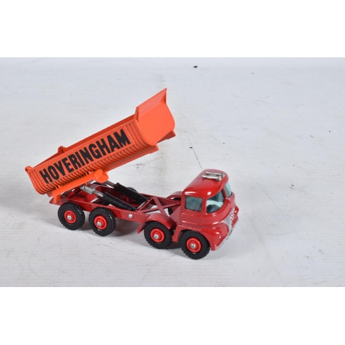 81 - TWO BOXED MATCHBOX KING SIZE MODEL DIE-CAST VEHICLES WITH ONE OTHER, the first a 8-Wheel Tipper Truc... 