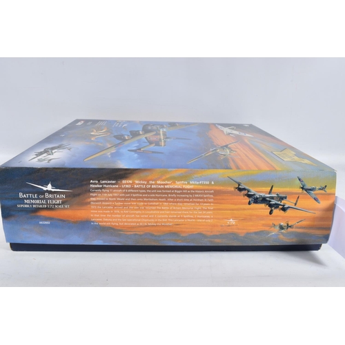 89 - A BOXED LIMITED EDITION CORGI AVIATION ARCHIVE BATTLE OF BRITAIN MEMORIAL FLIGHT 1:72 DIE-CAST MODEL... 