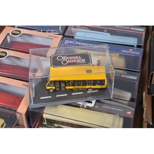 90 - A QUANTITY OF ASSORTED BOXED MODERN BUS AND COACH MODELS, to include E.F.E., Corgi OOC, Oxford Dieca... 