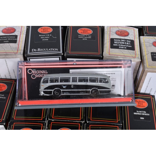 90 - A QUANTITY OF ASSORTED BOXED MODERN BUS AND COACH MODELS, to include E.F.E., Corgi OOC, Oxford Dieca... 