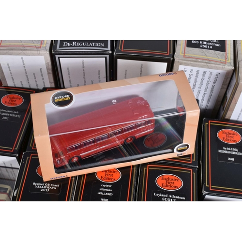 90 - A QUANTITY OF ASSORTED BOXED MODERN BUS AND COACH MODELS, to include E.F.E., Corgi OOC, Oxford Dieca... 