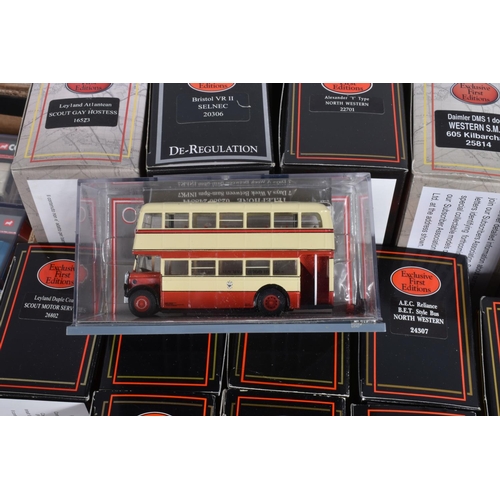 90 - A QUANTITY OF ASSORTED BOXED MODERN BUS AND COACH MODELS, to include E.F.E., Corgi OOC, Oxford Dieca... 