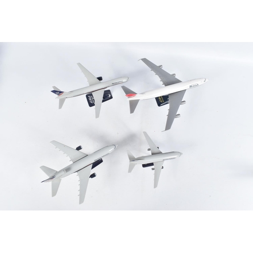 115 - A COLLECTION OF PLASTIC AIRCRAFT MODELS, not constructed kits, no makers marking, assorted jet aircr... 