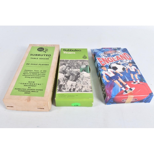 120 - A LARGE QUANTITY OF ASSORTED BOXED SUBBUTEO FOOTBALL TEAMS, mixture of heavyweight and lightweight, ... 