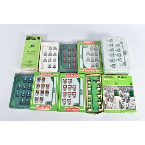 120 - A LARGE QUANTITY OF ASSORTED BOXED SUBBUTEO FOOTBALL TEAMS, mixture of heavyweight and lightweight, ... 