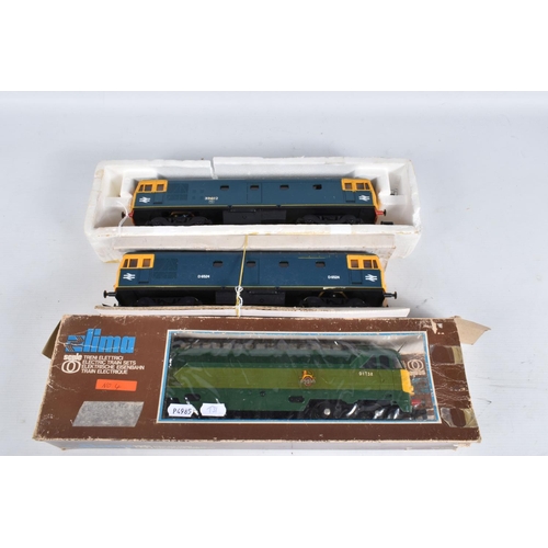 159 - TWO PART BOXED LIMA O GAUGE CLASS 33 LOCOMOTIVES, No.D6524 and partially repainted and renumbered No... 