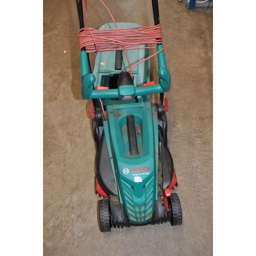 1059 - A BOSCH ROTAK 37-14 ERGO ELECTRIC LAWN MOWER with grass box (PAT pass and working)