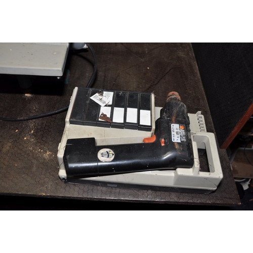 1117 - A SELECTION OF VINTAGE POWER AND HAND TOOLS including a Black and Decker Bandsaw, Jigsaw and cordles... 