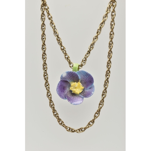 113 - A YELLOW METAL PRINCE OF WALES CHAIN, fitted with a spring clasp, stamped 375, length 520mm, approxi... 