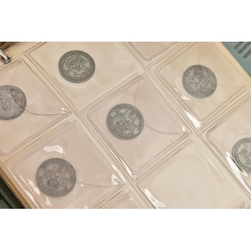 213 - A BOX CONTAINING SEVERAL ALBUMS OF COINS AND TOKENS, to include an album of approx. 80 x mostly 18th... 