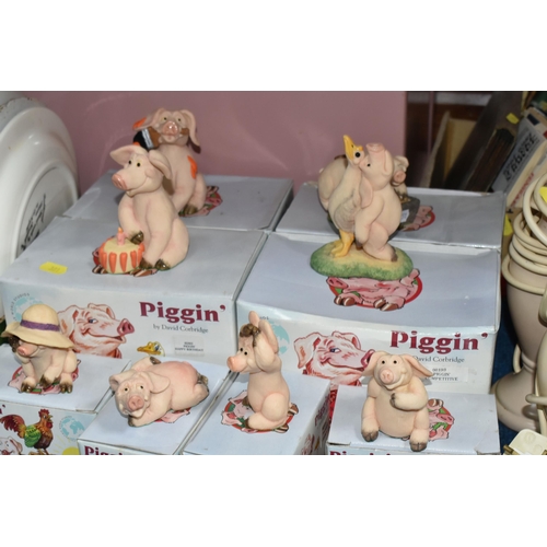 381 - TWO BOXES OF CERAMICS AND DINNERWARE, to include  Copeland Spode dinnerware decorated with a green f... 