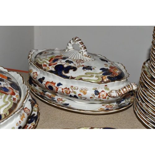 415 - A GROUP OF LOSOL WARE 'TOKIO' PATTERN DINNERWARE, each piece decorated with poppies and picked out i... 