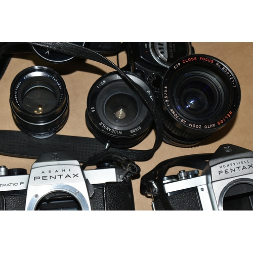 436 - PENTAX PHOTOGRAPHIC EQUIPMENT ETC, comprising a ME Super 35mm SLR camera with 50mm f1.7 lens, Spotma... 