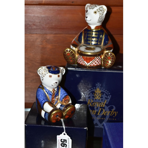 567 - TWO BOXED ROYAL CROWN DERBY IMARI TEDDY PAPERWEIGHTS, comprising Schoolboy Teddy, issued 2001-2006 a... 
