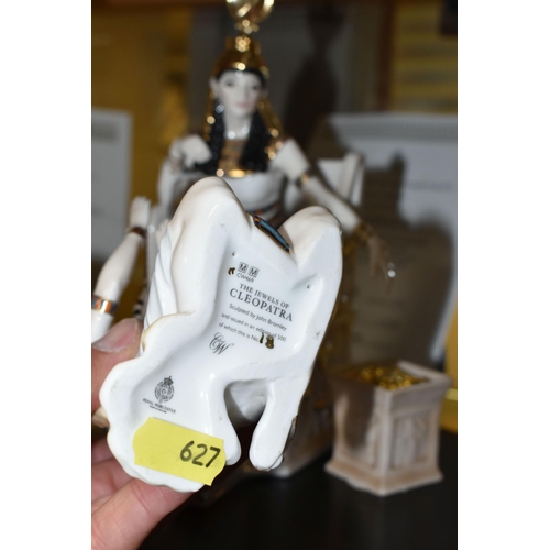 627 - A BOXED LIMITED EDITION ROYAL WORCESTER FOR COMPTON & WOODHOUSE TABLEAU FOUR PIECE SET 'THE JEWELS O... 