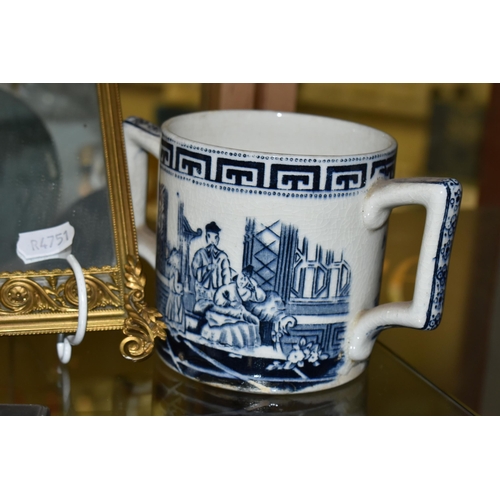 630 - A GROUP OF 19TH CENTURY AND LATER COLLECTABLES, CERAMICS, ETC, including a turned bone pin cushion, ... 