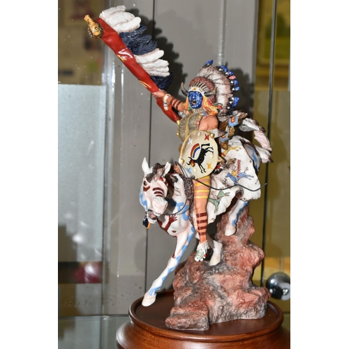 641 - SIX BOXED FRANKLIN MINT CERAMIC SCULPTURES, after Robert F Murphy and Buck McCain, commissioned by T... 