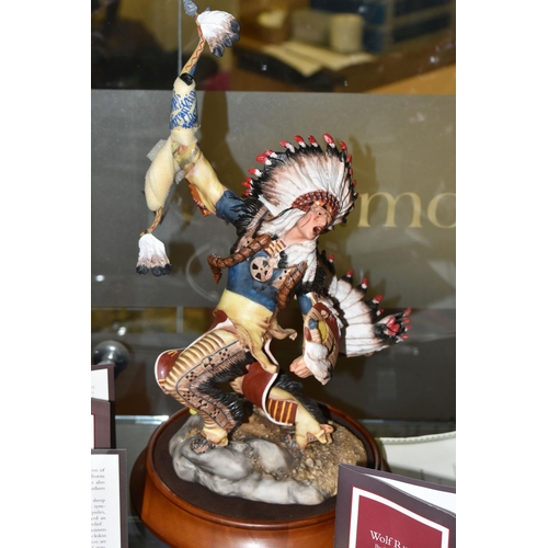 641 - SIX BOXED FRANKLIN MINT CERAMIC SCULPTURES, after Robert F Murphy and Buck McCain, commissioned by T... 