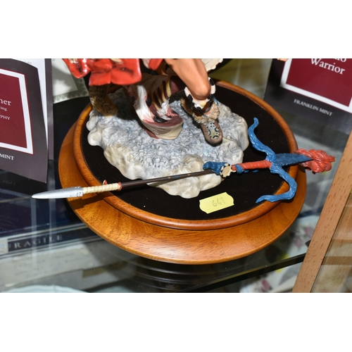 641 - SIX BOXED FRANKLIN MINT CERAMIC SCULPTURES, after Robert F Murphy and Buck McCain, commissioned by T... 