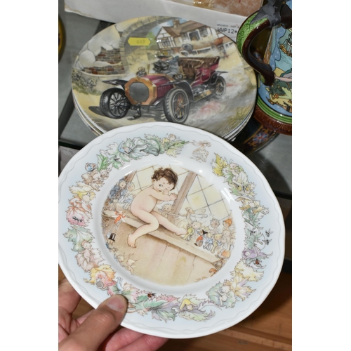 649 - A COLLECTION OF PETER PAN AND WIND IN THE WILLOWS THEMED CERAMICS, comprising a Villeroy & Boch Pete... 