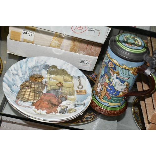 649 - A COLLECTION OF PETER PAN AND WIND IN THE WILLOWS THEMED CERAMICS, comprising a Villeroy & Boch Pete... 