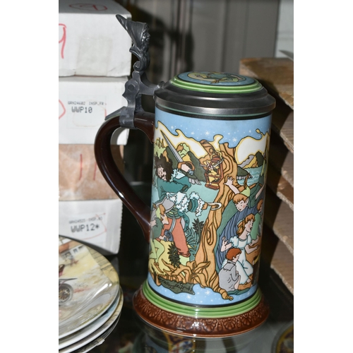 649 - A COLLECTION OF PETER PAN AND WIND IN THE WILLOWS THEMED CERAMICS, comprising a Villeroy & Boch Pete... 