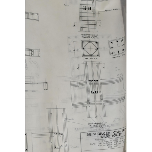 652 - THREE BOXES OF BOOKS, TECHNICAL DRAWINGS AND FRAMED PICTURES, to include a box of technical drawings... 