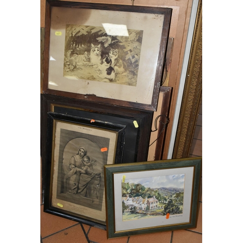 652 - THREE BOXES OF BOOKS, TECHNICAL DRAWINGS AND FRAMED PICTURES, to include a box of technical drawings... 