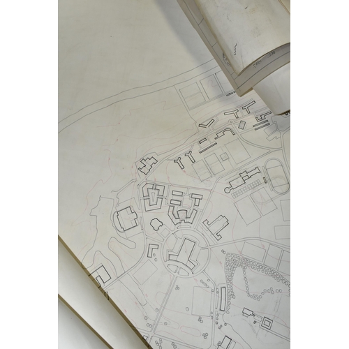 652 - THREE BOXES OF BOOKS, TECHNICAL DRAWINGS AND FRAMED PICTURES, to include a box of technical drawings... 